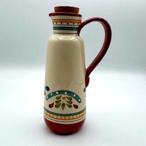 Bobby Flay Oil Sauce Cruet Ceramic Sevilla Mediterranean Decor Pitcher Retired